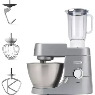 Robot pâtissier KENWOOD Chef KVC3110S - Kit pâtissier et blender - Silver