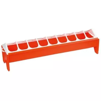 Mangeoire pour jeunes poules - KERBL - PVC - Orange