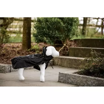 Manteau de Pluie pour Chien Noir Taille L - Protégez votre compagnon !