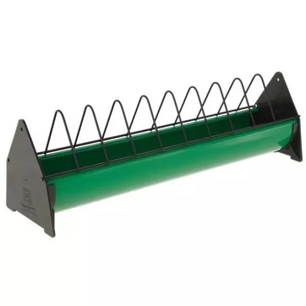 Mangeoire pour jeunes poules - KERBL - Vert/Noir - 50 x 10 cm - Plastique robuste - Extérieur