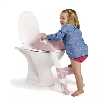 Réducteur de WC Kiddyloo - Rose poudré, Made in France