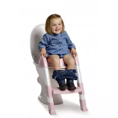 Réducteur de WC Kiddyloo - Rose poudré, Made in France