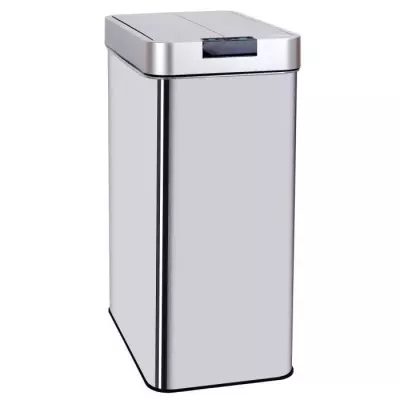 Poubelle automatique SILVERLAKE 60L Inox - Design compact