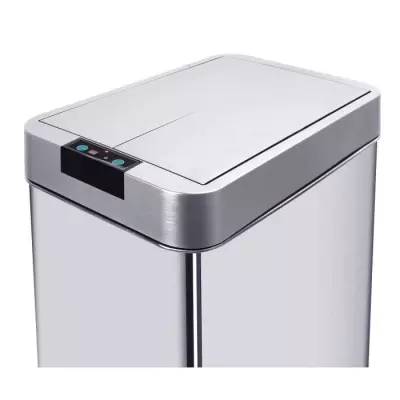 Poubelle automatique SILVERLAKE 60L Inox - Design compact