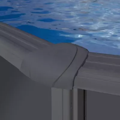 Kit Piscine Hors Sol Acier Grise Ø480xH122 avec Filtre à Sable