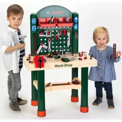 Établi Work-Shop Enfant Bosch - Avec 82 Accessoires