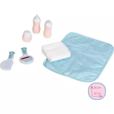 Sac à langer pour poupons Princess Coralie - KLEIN - Kit 7 accessoires