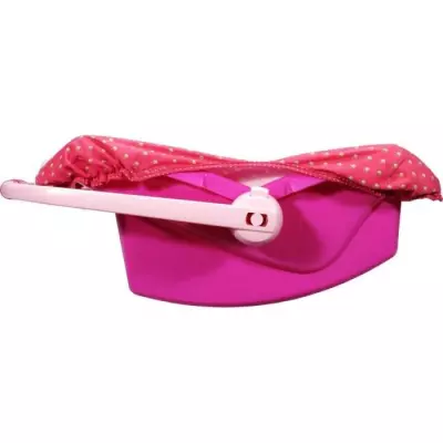 Porte-poupée rigide Princess Coralie - Pratique et coloré pour poupées - Rose
