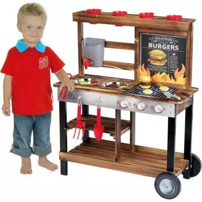 Cuisine d'été en bois Beach Picnic avec 23 accessoires - KLEIN