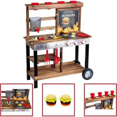 Cuisine d'été en bois Beach Picnic avec 23 accessoires - KLEIN