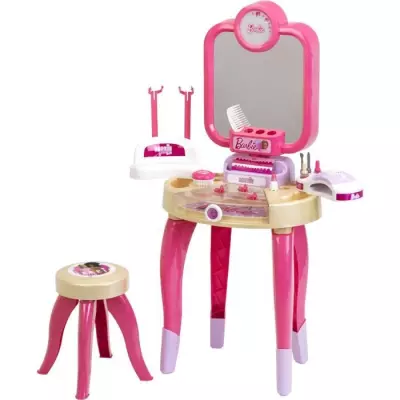 Jouet de beauté Barbie Happy Vibes - Complet avec accessoires et lumière