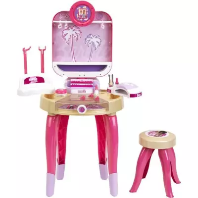 Jouet de beauté Barbie Happy Vibes - Complet avec accessoires et lumière