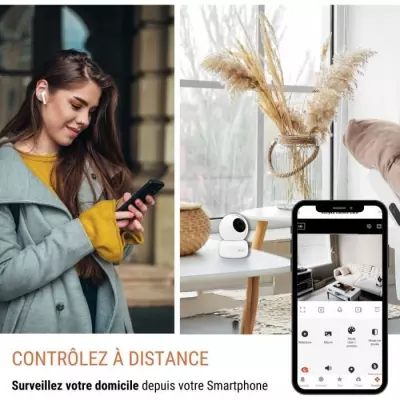 Caméra de surveillance motorisée KONYKS CAMINI 2 WiFi - Détection de mouvements