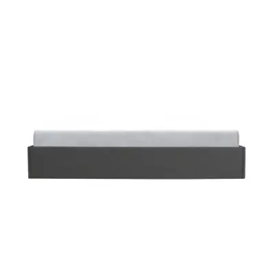 Lit coffre adulte ECLIPSE - Tissu gris foncé - Sommier inclus
