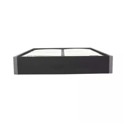 Lit adulte ECLIPSE 160x200 cm + Coffre de rangement - Gris clair