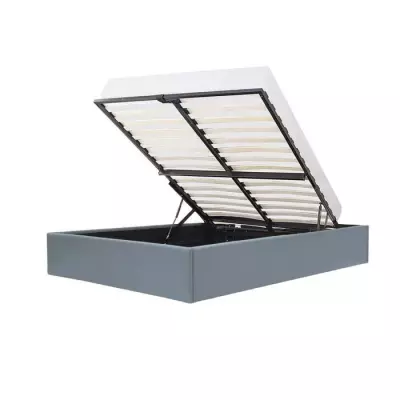 Lit coffre adulte ECLIPSE - 160 x 200 cm - Gris moderne