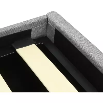 Lit coffre adulte MARTIN 160x200 cm Gris clair - Responsable FSC