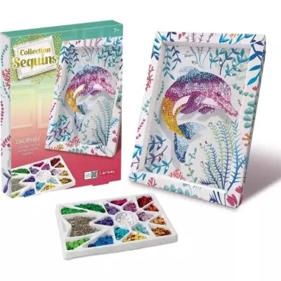 Jeu de création étincelant - LANSAY - Collection Sequins Dauphin