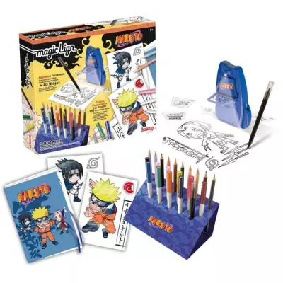 Coffret Repro Naruto: 100 illustrations - Magie Lign - À partir de 7 ans