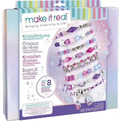 Coffret Bijoux Cristaux De Reve Envoutants - Make It Real - Fabrication de bijoux - JEU DE CREATION DE BIJOUX