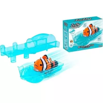 Univers miniature: Zhu Zhu Aquarium - Bateau + Ponton