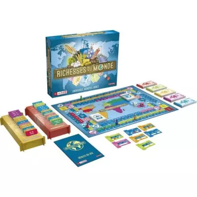 Découvrez les Richesses du Monde - Jeu de plateau palpitant!