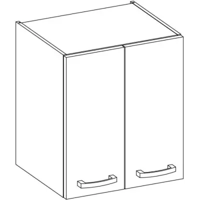 Meuble haut portes battantes - Gris mat - Style et rangement - LASSEN