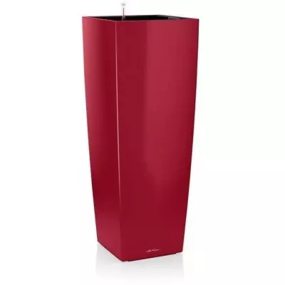 Jardinière Cubico Alto 40 Blanc Brillant - Design Moderne et Élégant