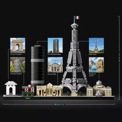 LEGO 21044 Architecture Paris Maquette Skyline avec Tour Eiffel LEGO 21044 Architecture Paris Maquette Skyline avec Tour Eiffel