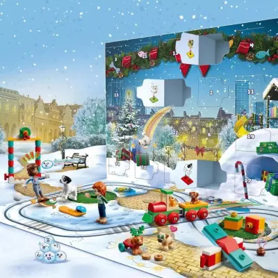 Calendrier de l'Avent LEGO Friends 2023 - 24 Cadeaux avec 8 Figurines d'Animaux