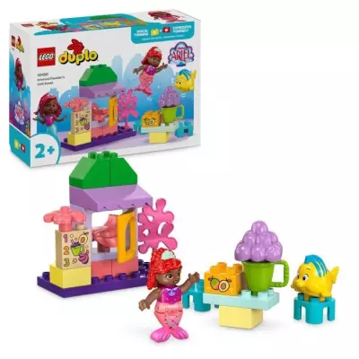 LEGO DUPLO | Disney 10420 Le stand de café d'Ariel et de Polochon - Set La Petite Sirène | Idéal pour les petits constructeurs