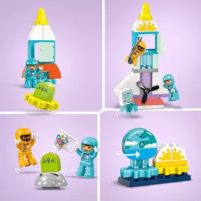 LEGO 10422 DUPLO : L'Aventure en Navette Spatiale 3-en-1 !