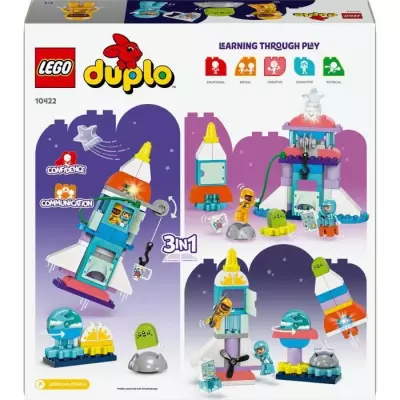 LEGO 10422 DUPLO : L'Aventure en Navette Spatiale 3-en-1 !