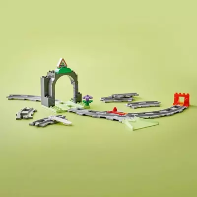 LEGO DUPLO Ma ville 10425 : Rails et tunnel du train - Jouet enfant