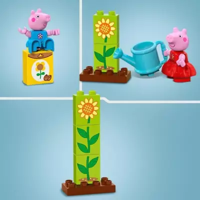 LEGO DUPLO 10431 Le Jardin et la Cabane de Peppa Pig - Jeu Créatif