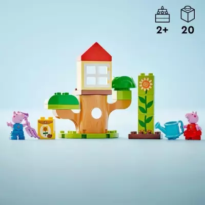 LEGO DUPLO 10431 Le Jardin et la Cabane de Peppa Pig - Jeu Créatif