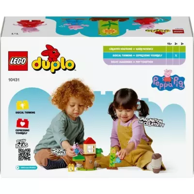 LEGO DUPLO 10431 Le Jardin et la Cabane de Peppa Pig - Jeu Créatif