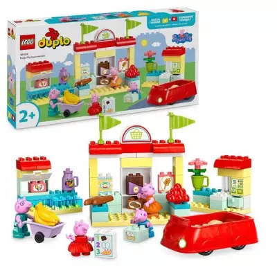 LEGO DUPLO 10434 Le Supermarché de Peppa Pig - Jeu de Construction pour Enfants de 2 Ans