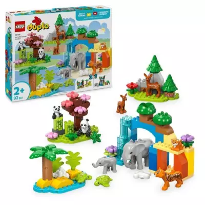 Découvrez LEGO DUPLO Ma ville 10446 Familles d'animaux sauvages 3-en-1