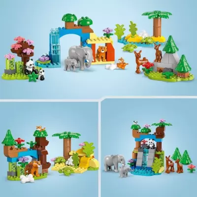 Découvrez LEGO DUPLO Ma ville 10446 Familles d'animaux sauvages 3-en-1