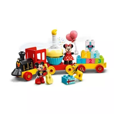 LEGO 10941 DUPLO Disney Train d'Anniversaire de Mickey et Minnie - Jeu de Construction