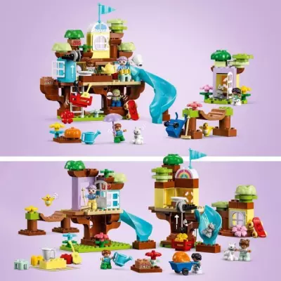 LEGO DUPLO 10993 La Cabane dans l'Arbre 3-en-1 - Jouet Éducatif pour Enfants de 3 Ans