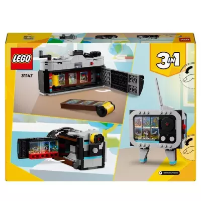 LEGO 31147 Creator 3en1 Appareil Photo Rétro - Jouet Transformable