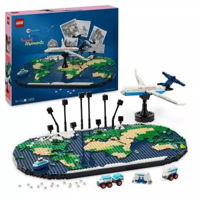 Découvrez le LEGO Family 41838 Souvenirs de Voyages avec Carte du Monde Découvrez le LEGO Family 41838 Souvenirs de Voyages avec Carte du Monde