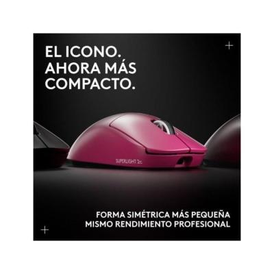Souris - Sans fil - Logitech G - PRO X Superlight 2c - Rose