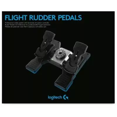 Pédalier - Filaire - Saitek by Logitech G - Pro Flight Rudder Pedals - Compatible PC - Noir