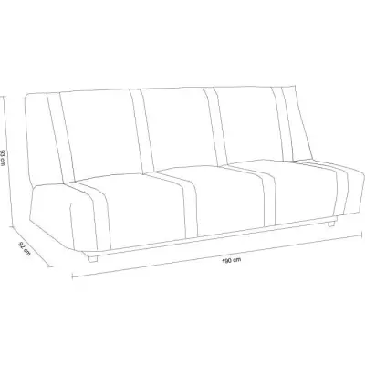 Banquette clic clac 3 places anthracite Lena - Style contemporain