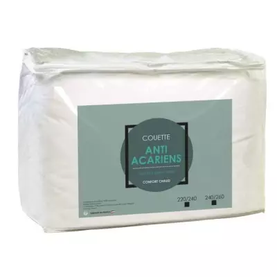 Couette Chaude Anti-Acariens 240x260cm - Confort et Protection
