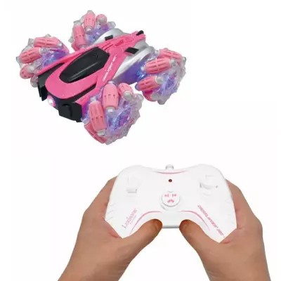 Crosslander 360+ - Voiture rose RC Tout-Terrain lumineuse