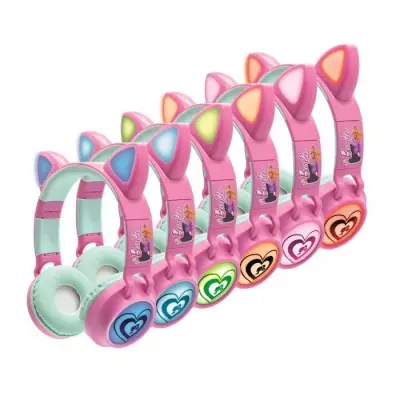 Casque enfant Barbie LEXIBOOK Bluetooth 5.0 - Effets lumineux - Microphone intégré